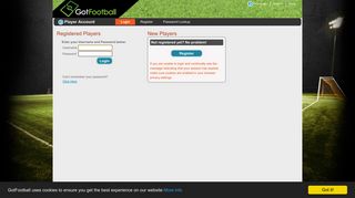 GotFootball | Player Login | Login - shelfield united