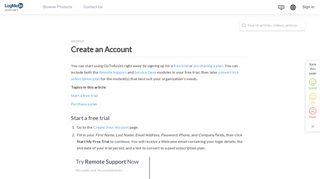 Create an Account - LogMeIn Support - LogMeIn, Inc.