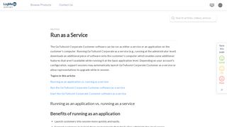 Run as a Service - LogMeIn Support - LogMeIn, Inc.