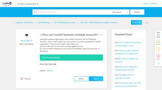 How can I switch between multiple accounts? - LogMeIn Community
