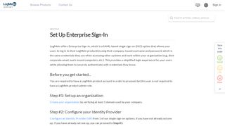 Set Up Enterprise Sign-In - LogMeIn Support - LogMeIn, Inc.