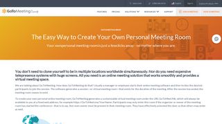 The Easy Way to Create Your Personal Online Meeting ... - GoToMeeting