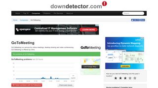 GoToMeeting down? Current outages and problems | Downdetector