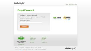 GoToMyPC - Reset Your Password