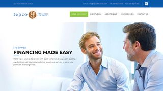 Tepco Premium Finance: Home Page