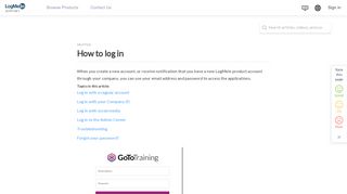 How to Log In - LogMeIn Support - LogMeIn, Inc.