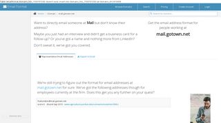 Email Address Format for mail.gotown.net | Email Format