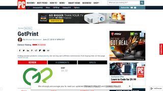 GotPrint Review & Rating | PCMag.com