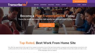 Transcription Jobs - TranscribeMe