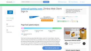 Access webmail.gotsky.com. Zimbra Web Client Sign In