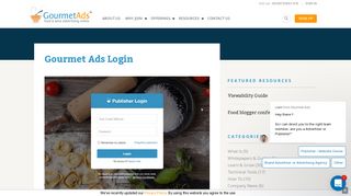 Gourmet Ads Login For Reporting Dashboard - Gourmet Ads ...