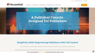 Publisher Console - House Ads Publisher Website