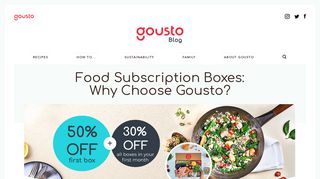 Food Subscription Boxes: Plus a Special Discount | Gousto