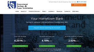 Gouverneur Savings & Loan Association | Saving Account and Loan ...