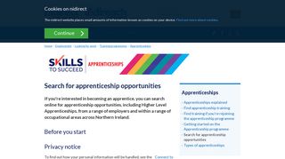 Search for apprenticeship opportunities | nidirect