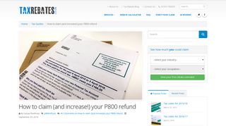 How to claim (and increase!) your P800 refund | TaxRebates.co.uk