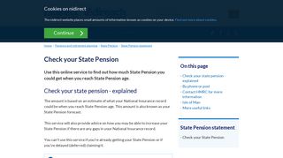Check your State Pension | nidirect
