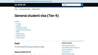 General student visa (Tier 4): Apply - GOV.UK