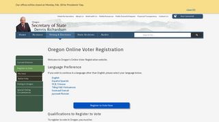 Register to Vote - Oregon Secretary of State - Oregon.gov