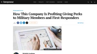 How This Company Is Profiting Giving Perks to Military Members and ...