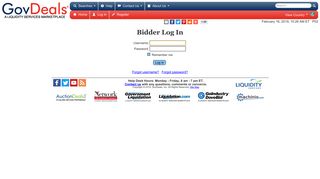 Bidder Login - govdeals.com