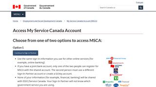 Access My Service Canada Account - Canada.ca - Government of ...