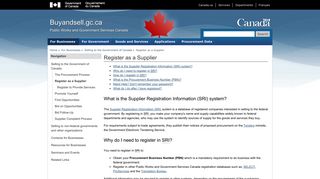 Register as a Supplier - Buyandsell.gc.ca