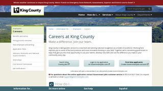 Jobs at King County