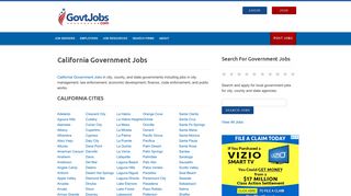 California Government Jobs in State, City, & County - GovtJobs.com