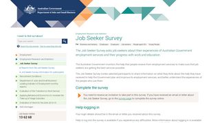 Job Seeker Survey | Department of Jobs and Small Business