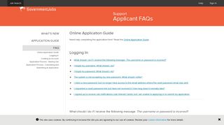 GovernmentJobs | FAQ | Frequently asked questions