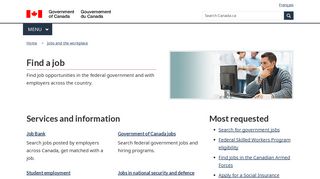 Find a job - Canada.ca - Government of Canada
