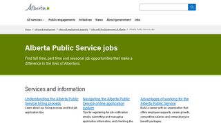Alberta Public Service jobs | Alberta.ca - Government of Alberta