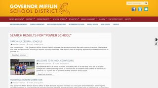 Search Results for “power school” – Governor Mifflin School District