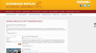 Search Results for “powerschool” – Governor Mifflin School District