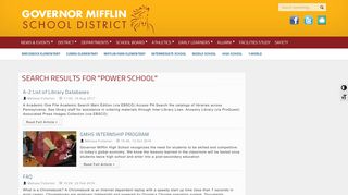 Search Results for “power school” – Page 2 – Governor Mifflin School ...