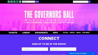 Connect – The Governors Ball Music Festival