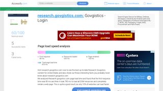 Access research.govgistics.com. Govgistics - Login
