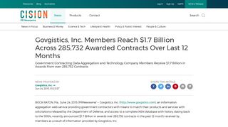 Govgistics, Inc. Members Reach $1.7 Billion Across 285,732 Awarded ...