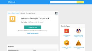 Govinda - Tirumala Tirupati Apk Download latest version 2.0.9- com ...