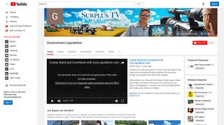 Government Liquidation - YouTube