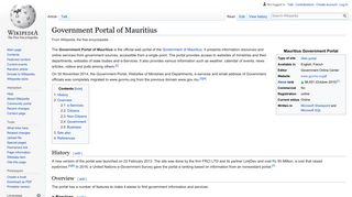Government Portal of Mauritius - Wikipedia
