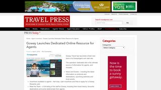 Goway Launches Dedicated Online Resource for Agents - TravelPress