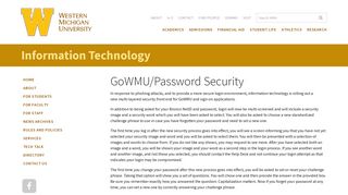 GoWMU/Password Security | Information Technology | Western ...