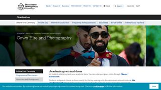 Gown Hire and Photography · Manchester Metropolitan University