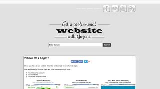 Where Do I Login? - Websites by Gozone