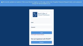 Royal College of General Practitioners: Login