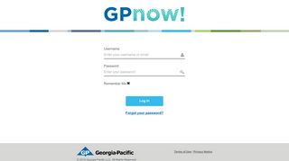 GPnow | Welcome - Login - Georgia-Pacific