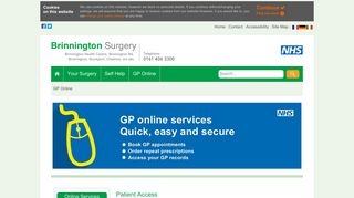 GP Online: Brinnington Surgery