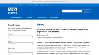 Dramatic annual surge in online GP services as patients sign up for ...
